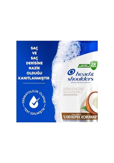 Derin Nemlendirici Kepek Hindistan Cevizi Yağlı Günlük Kullanım 330ml Şampuanı