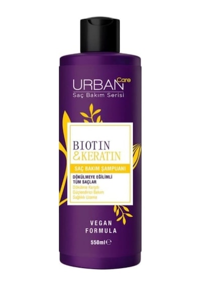 3lü Saç Bakım Şampuanı - Biotin & Keratin + İntense Keratin + Argan Oil & Keratin - 3x550 Ml Tüm Saç Tipleri