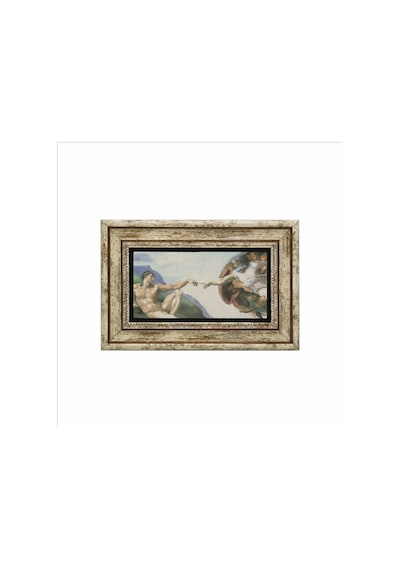 Adem İn Yaratılışı Freski Michelangelo Baskılı Taş Tablo 20x30