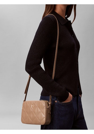 Quılted Camera Bag Desert Taupe