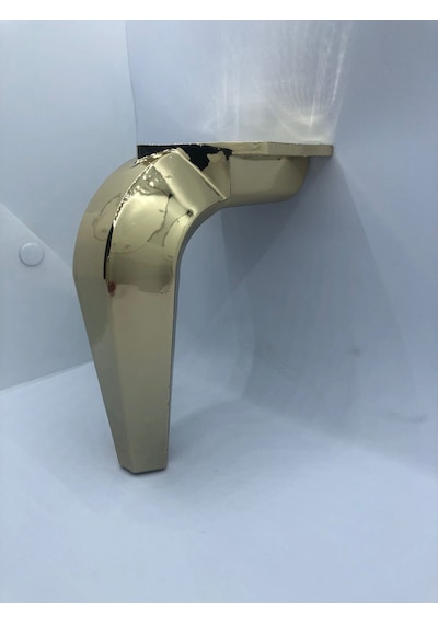 PLASTİK,15 CM GOLD KAPLAMA,KOLTUK,MOBİLYA AYAĞI (4 ADET)