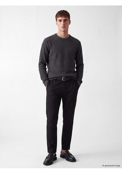 Lcw Vision Siyah Slim Fit Gabardin Erkek Pantolon
