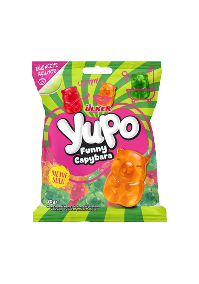 Yupo Jelly Funny Capybara - 80 Gram - 24 Adet