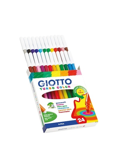 Giotto Turbo Color Keçeli Kalem 24'lü