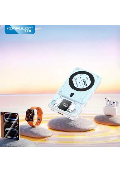 Konfulon M25w 10.000 Mah 20w Pd Magsafe Powerbank - Mavi Çok Renkli