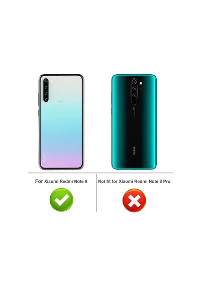 Xiaomi Redmi Note 8 Kılıf Şeffaf Silikon Tam Koruma Hibrit