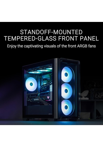 A23 Plus Tg Argb Siyah Tempered Glass Usb 3.2 Matx Mid Tower Gaming Oyuncu Kasa