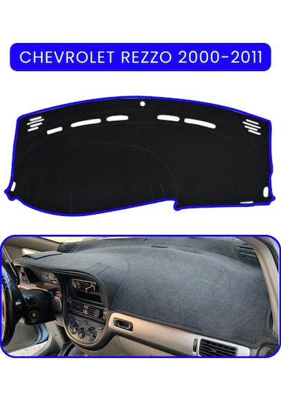 Chevrolet Rezzo 2000-2011 Torpido Koruma Halısı Mavi Kenar
