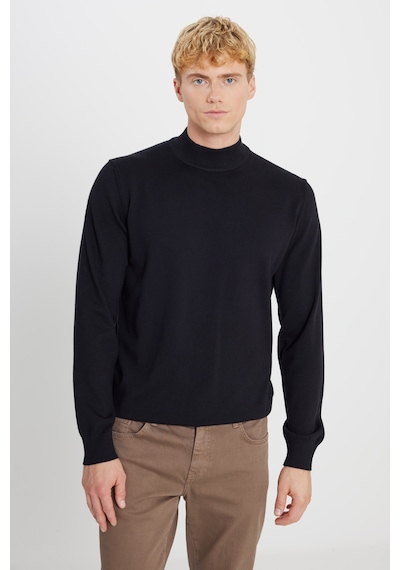 Altınyıldız Classıcs Erkek Sıyah Pamuklu Standart Fit Normal Kesim Yarım Balıkçı Yaka Triko Kazak SIYAH Altınyıldız Classıcs Erkek Sıyah Pamuklu Standart Fit Normal Kesim Yarım Balıkçı Yaka Triko Kazak SIYAH