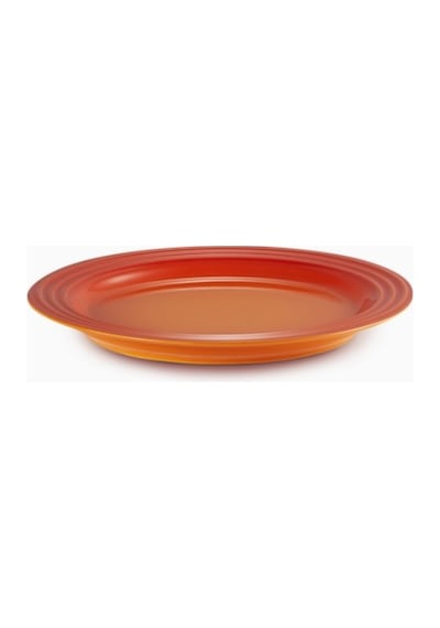 Le Creuset Renkli Dayanıklı Tasarım Seramik Kahvaltı Tabağı 22 Cm Turuncu
