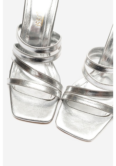 Alewomen Gümüş Bantlı Rahat Günlük Kullanıma Uygun 8 Cm Topuklu Zero Kadın Terlik Metalik Gümüş Rugan Alewomen Gümüş Bantlı Rahat Günlük Kullanıma Uygun 8 Cm Topuklu Zero Kadın Terlik Metalik Gümüş Rugan