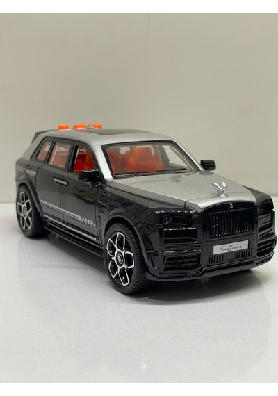 Scowetto Sürtmeli Sesli Işıklı Müzikli Lüks Makam Arabası 18 Cm Açılabilir Kapılar. Rolls Royce - Siyah