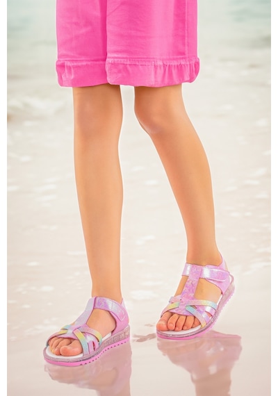 Kiko Kids Kız Çocuk Sandalet Arz 2350 Pembe