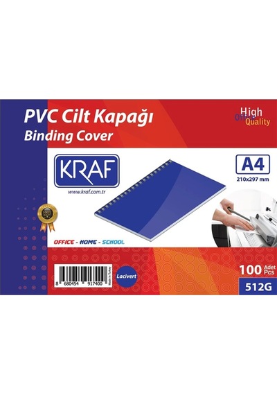 512g Cilt Kapağı A4 160mic. 100'lü Lacivert