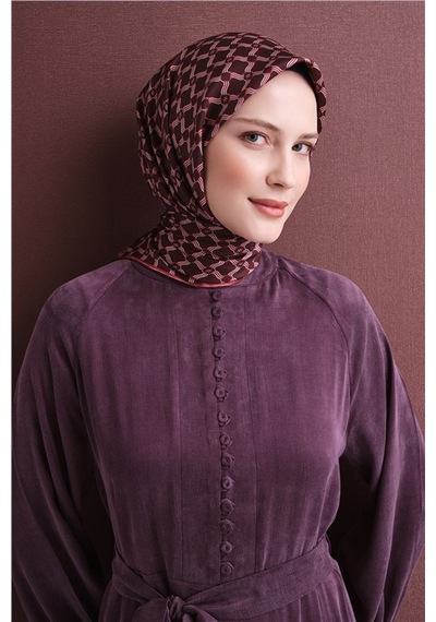 Armine Saf İpek Twill Eşarp 9636d 80 Açık Mavi