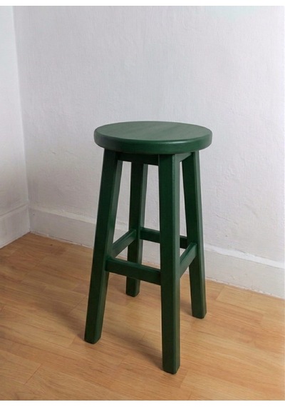 Ahşap Tabure 65 Cm / Yeşil