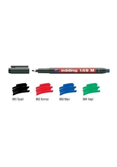 Edding Asetat Kalemi M Seri 149m 1.0 MM Siyah
