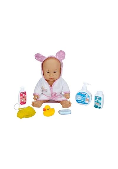 030031 Sunman, Bebelou Banyo Zamanı Bebek Seti, 35 Cm / +3 Yaş - Aıaı-888855 1 Adet