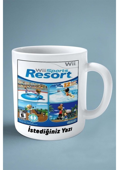 Wii Sports Oyun Baskılı Kupa Bardak Çift Taraflı Kişiye Özel Model 1 Çok Renkli