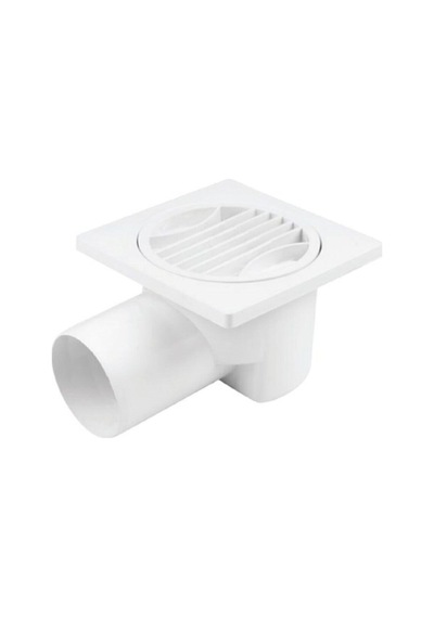 Yandan Çıkış Pvc Yer Süzgeci 15x15 Cm 50 Mm 1 Adet Diğer