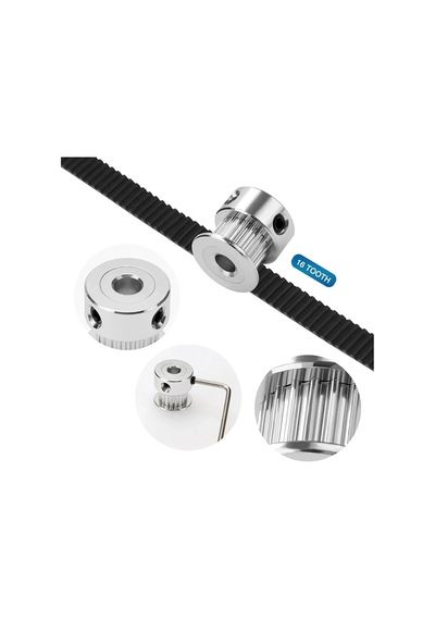 Alüminyum Gt2 Kasnak 16 Diş 4mm İç Çap