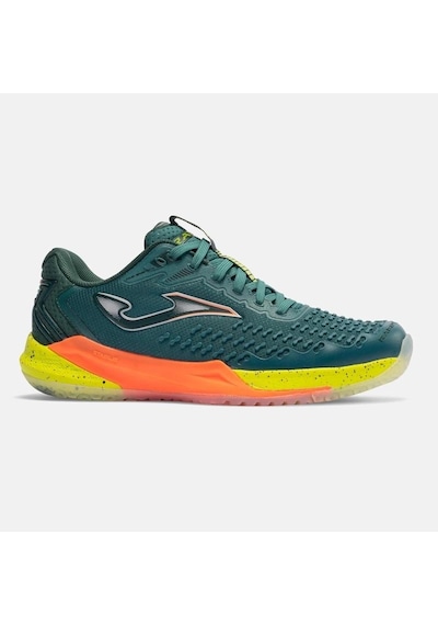 Joma Traps2617c Rapid Toprak Kort Erkek Tenis Ayakkabısı Yeşil / Turuncu Petrol