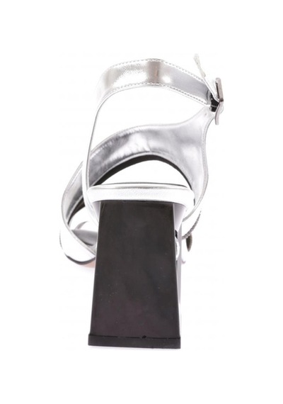 Dgn 619-23y Kadin Kristal Taşli Topuklu Sandalet 619-1922-R13844 Gümüş