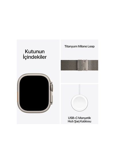 Apple Watch Ultra 3 GPS + Cellular 49 MM Small Akıllı Saat (Distribütör Garantili)