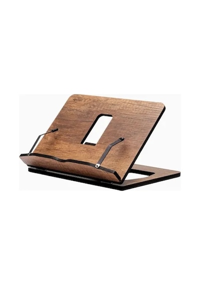 Ahşap Kitap Okuma Ve Tablet Standı