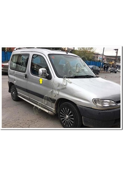 Woc Chrome Peugeot Partner Krom Ayna Kapağı 1996-2008 2 Parça Abs