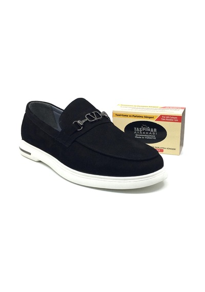 Lisan Sohes Lisans Shoes 245 %100 Hakiki Deri Erkek Günlük Ortopedik Rahat Yazlık Casual Ayakkabı Yeni Sezon 40-44 Siyah Nubuk