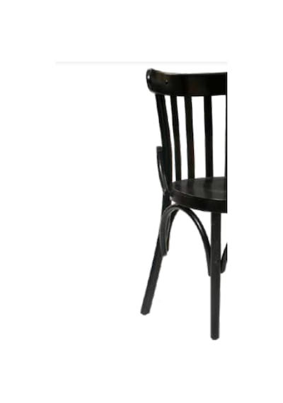 Bengimobilya Sandalye Zus240 Çıta Papel Sırtlık Model Ahşap Oval Oturum Siyah