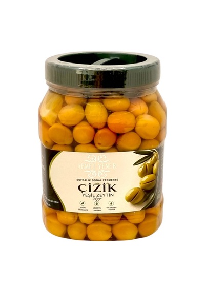 Ahmet Yener Yeşil Çizik Zeytin Doğal Fermante 900 G