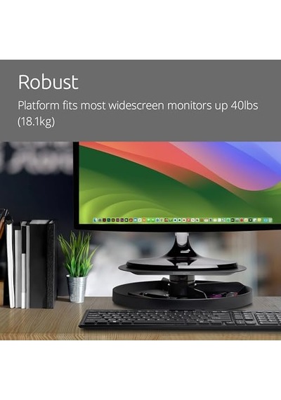 Ayrex Kensington Smartfit Döner Monitör Standı, Ayarlanabilir Yükseklik, Siyah, K52787ww