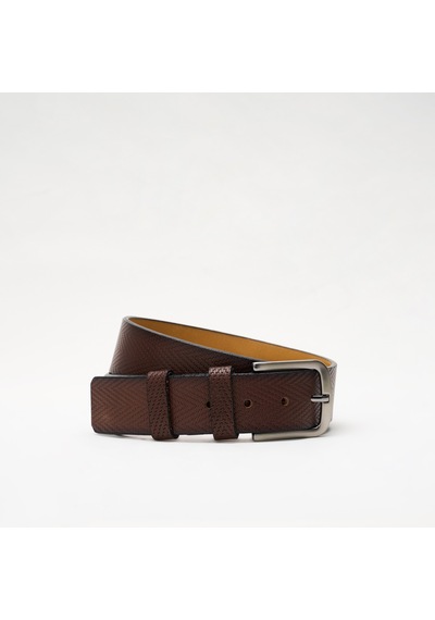 Kahve Erkek Gr-040-138 Grande Klasik Kemer Genişlik 4 Cm