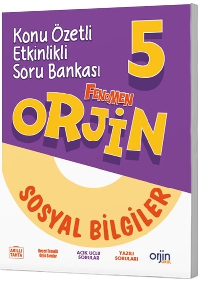 Orjin Okul 2026 5. Sınıf Sosyal Bilgiler Konu Özetli Soru Bankası Güncel Müfredat