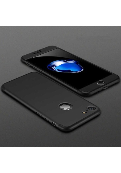 Apple Uyumlu iPhone 7 Kılıf Zore Ays Kapak Siyah