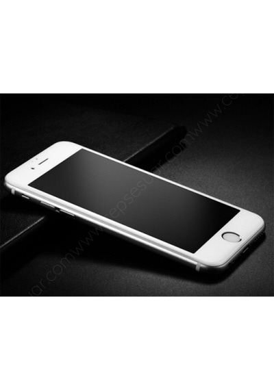 Apple Iphone 6/6s Beyaz Tam Kaplayan 5d Mat Nano Kırılmaz Cam