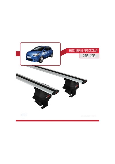 Mitsubishi Spacestar / Mirage A00 2012-2016 Arası İle Uyumlu Ace-4 Ara Atkı Tavan Barı Gri