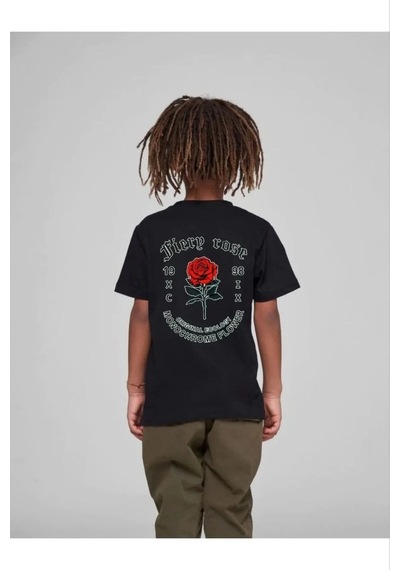 Çocuk Unisex Baskılı T-shirt - Siyah