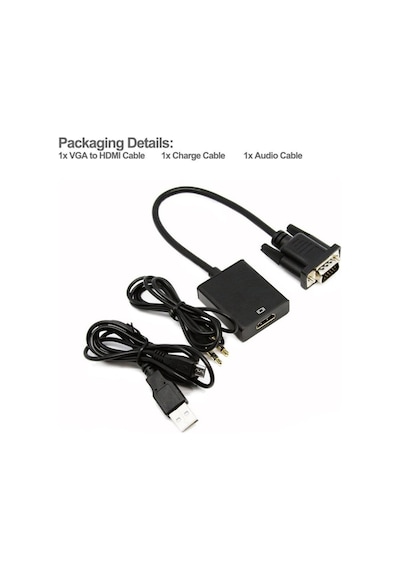4674 Vga To Hdmi Kablo Çevirici Dönüştürücü Adaptör