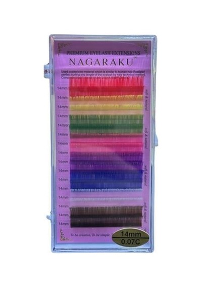 Nagaraku Renkli Kirpik 14mm 0.07c 7725
