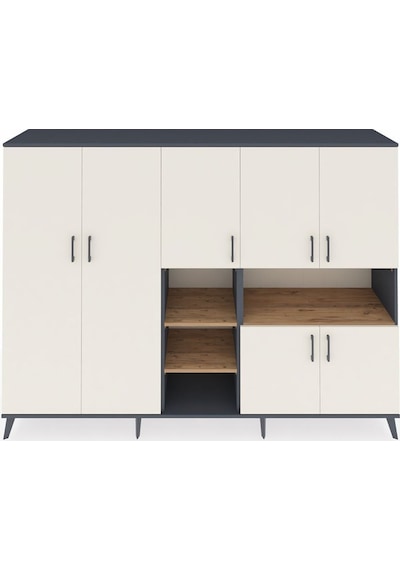Hyperion Dolap 13 Raflı 7 Kapaklı 220x44x163 Antrasit-aytaşı/çam Aytası/atlas Çam - Antrasıt Hyperion Dolap 13 Raflı 7 Kapaklı 220x44x163 Antrasit-aytaşı/çam Aytası/atlas Çam - Antrasıt