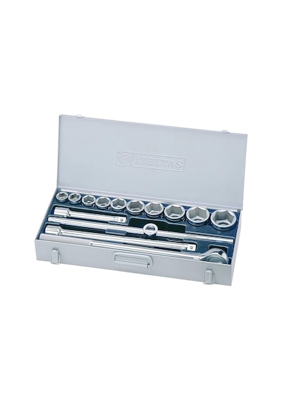 İzeltaş Ağır Tip Altı Köşe Lokma Anahtar Takımı 3/4" (14'lü Set)