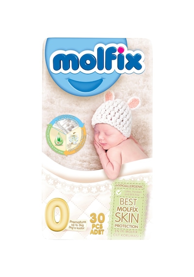 Molfix Prematüre Bebek Bezi 0 Numara Ekonomik 6 x 180 Adet 6'lı