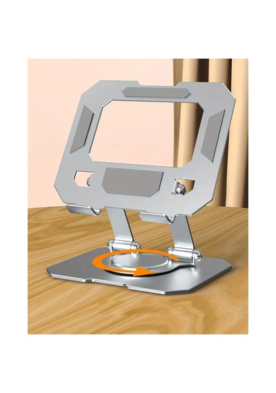 Ga91 360 Dönebilen İ-pad Tablet Standı Full Metal Kasa Ayarlanabilir Katlanabilir Masaüstü Stand Tutucu