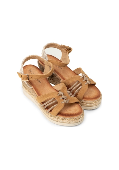 Deery Kadın Taba Renk Wedge Sandalet - 26231ztbac01