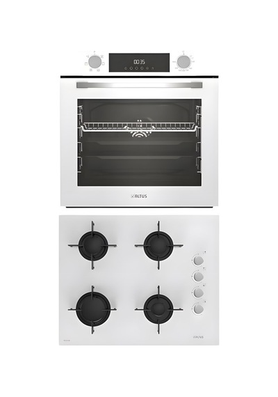 Altus ALA 322 W - 159 DW  2'li Beyaz Ankastre Set