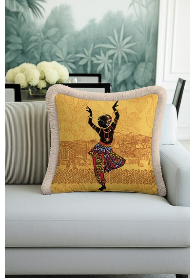 Hint Sarayı Şıklığı Saçaklı Yastık Kılıfı - Boho Etnik Altın Renkli Püsküllü Kırlent Kılıfı Mat Lavanta Lavanta Hint Sarayı Şıklığı Saçaklı Yastık Kılıfı - Boho Etnik Altın Renkli Püsküllü Kırlent Kılıfı Mat Lavanta Lavanta