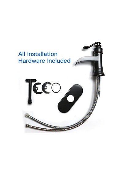 Aquafaucet Şelale Çıkışı, Tek Kollu Lavabo Musluğu, Lavabo Armatürü, Orb Yağı Ovulmuş Bronz, 9233